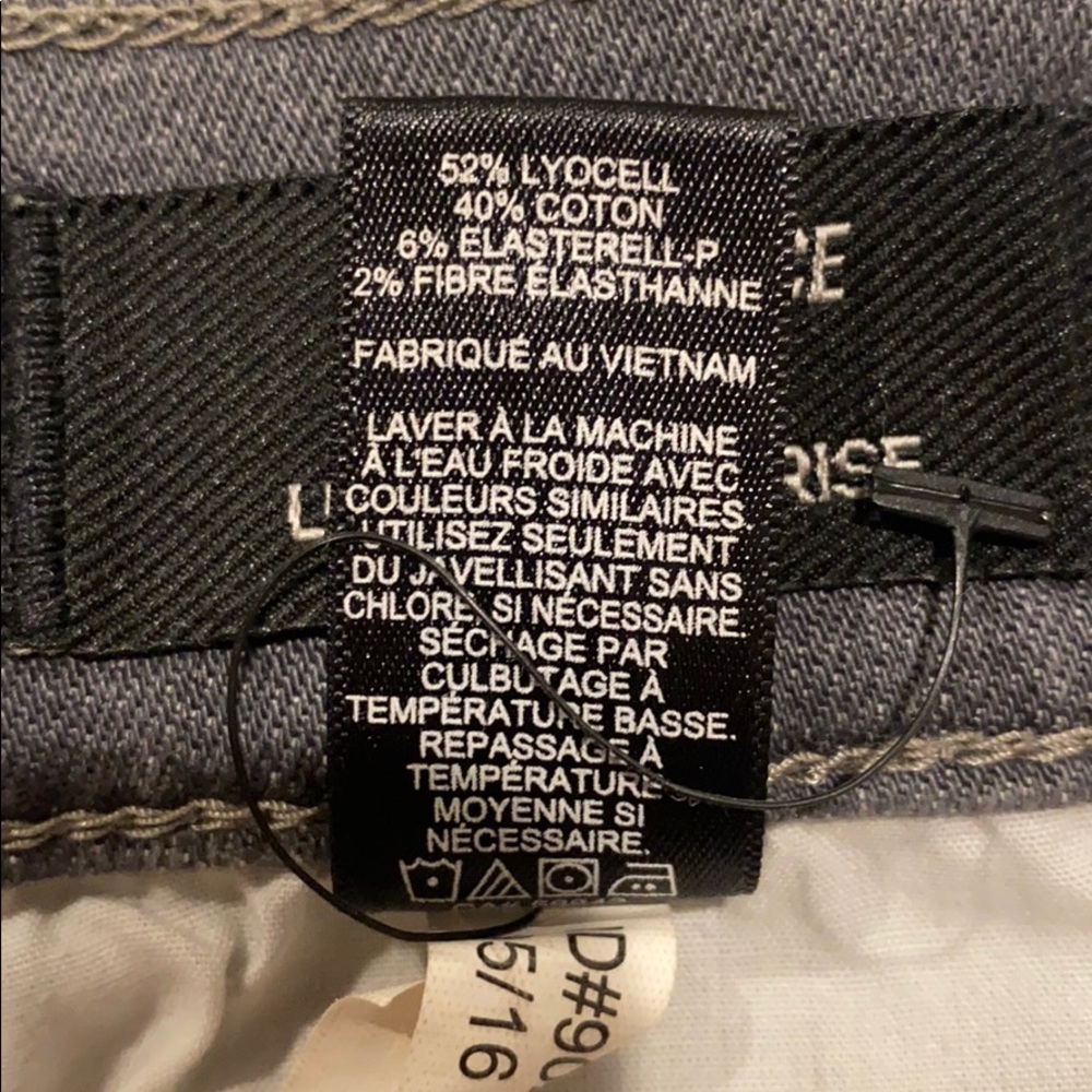 Express Performance Legging Mid Rise Jeans Grey 4 - Picture 7 of 7